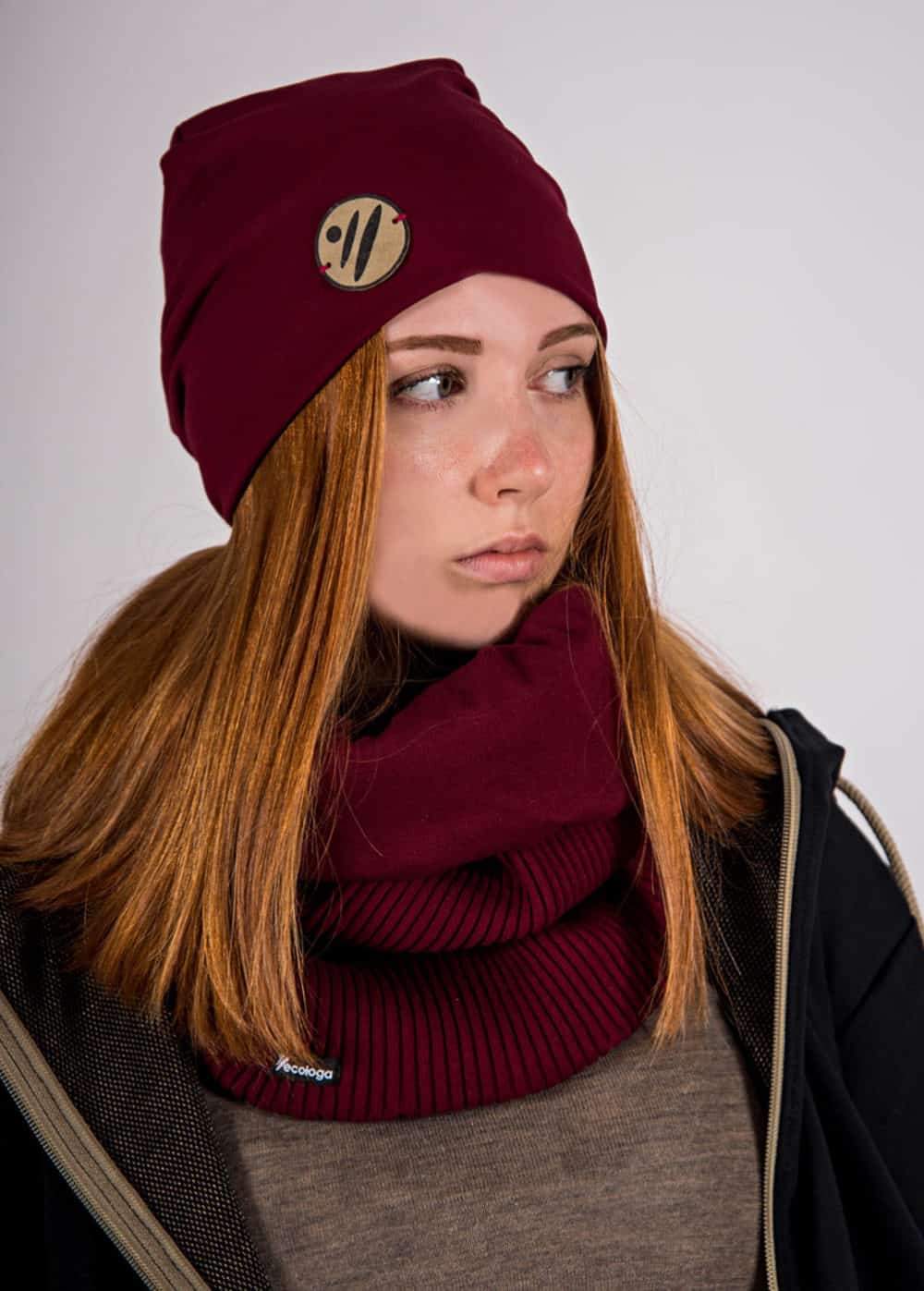 Abschirmmütze Arwen bordeaux