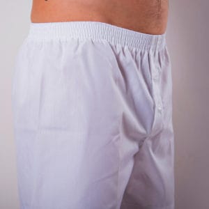 Abschirm Boxershort weiß Popeline